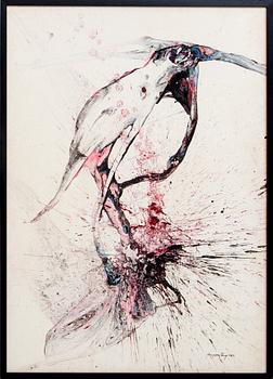 August Puig, a signed and dated oil on paper.