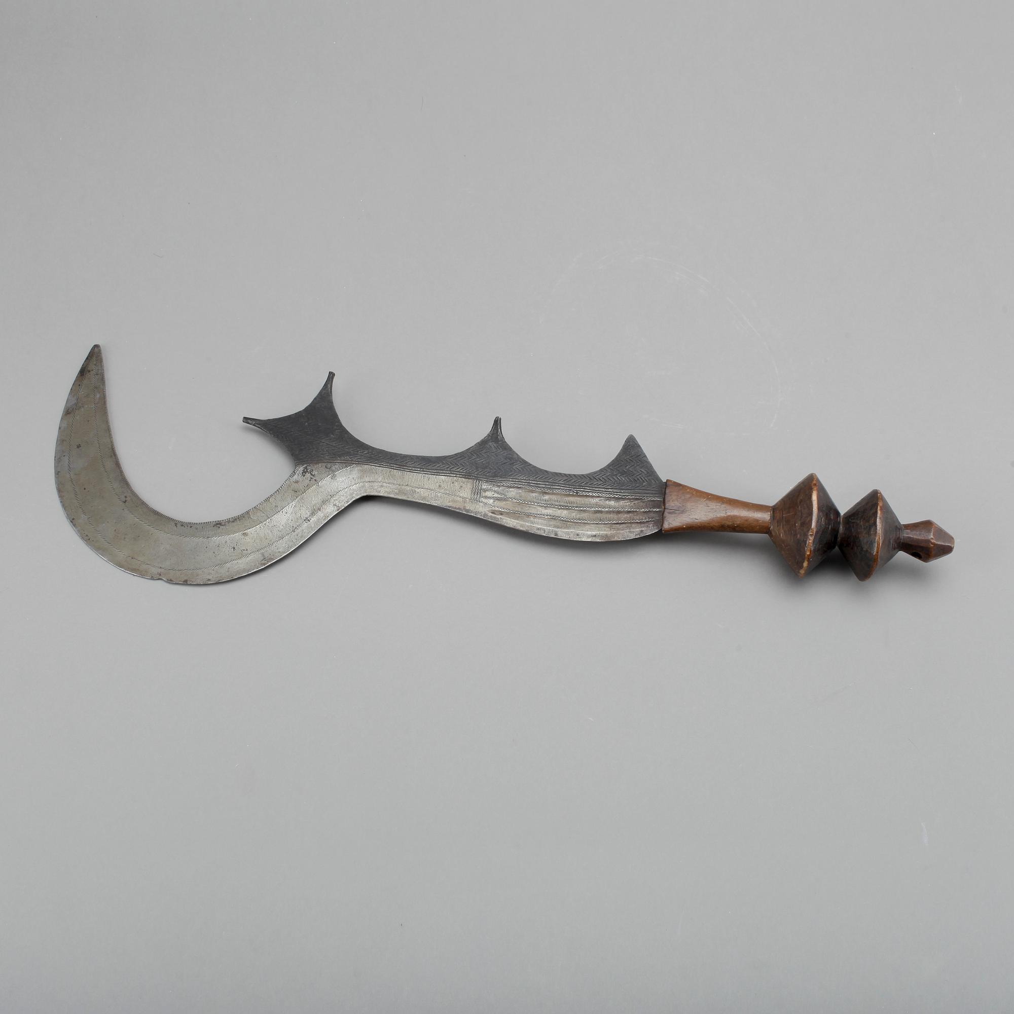 NGOMBE, bödelssvärd, Kongo, troligen 1800-tal.