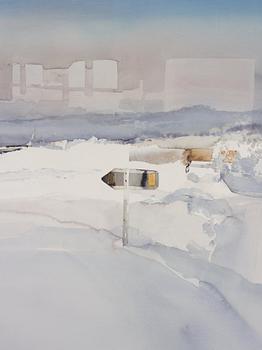 Lars Lerin, "Kiruna".