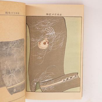Album med kimonomönster samt mönsterdesign, fyra delar, Japan, 1900-talets första hälft.