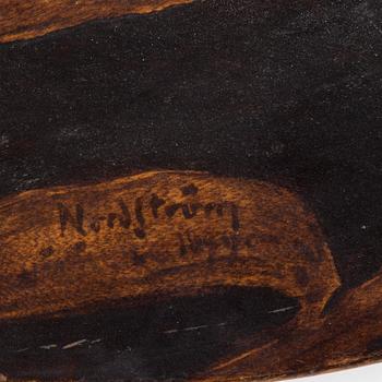 KARL NORDSTRÖM, bemålat träfat, signerat Nordström och daterat 1899.