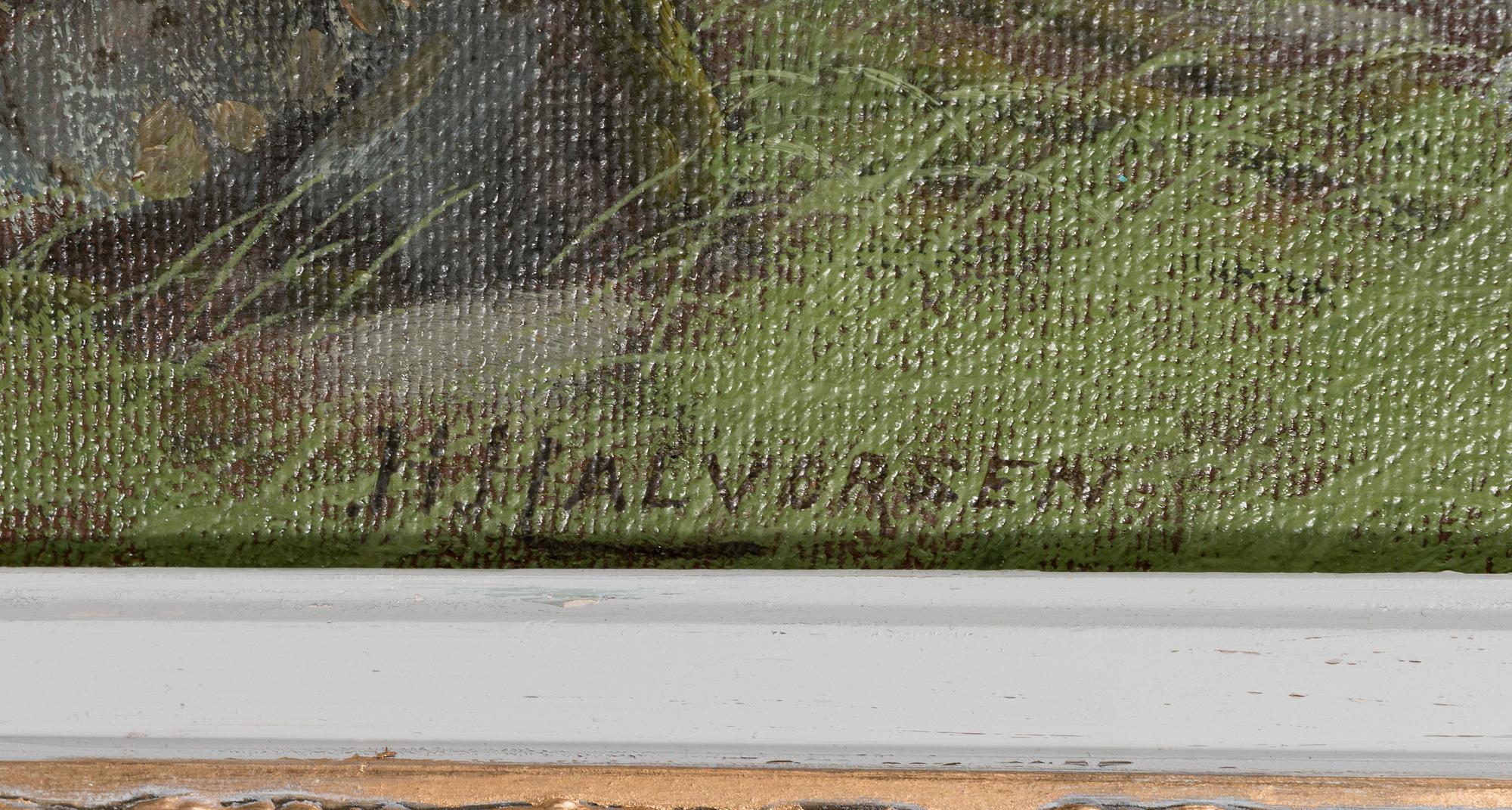 HALVOR HALVORSEN, olja på duk, signerad.