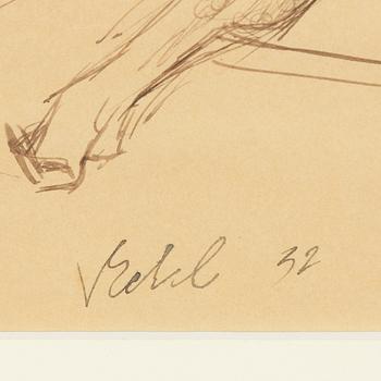 Vilma Eckl, Half-lying model.