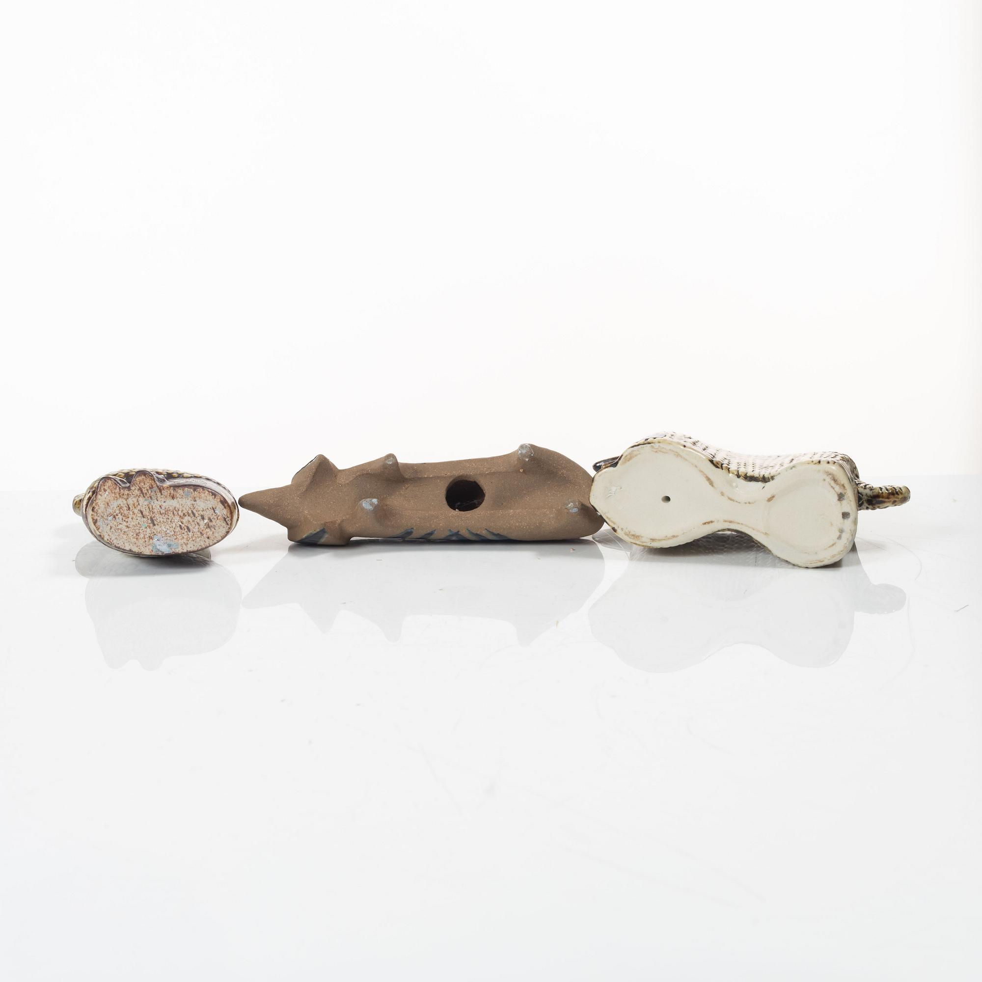 Lisa Larson, figuriner, 3 st, Gustavsberg.