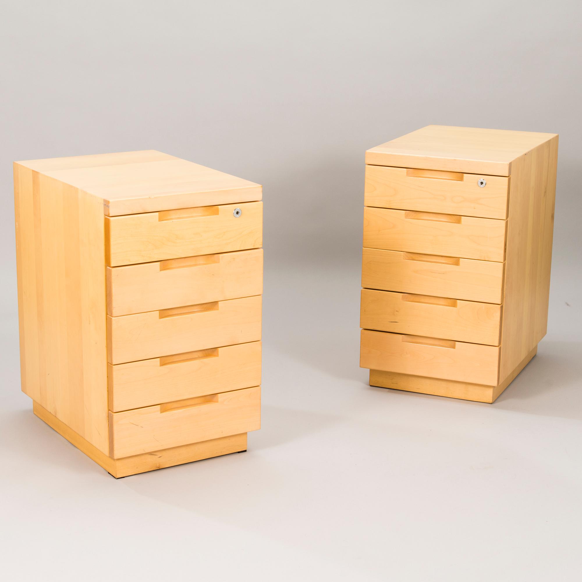 ALVAR AALTO, Two chest of drawers from Artek, Finland.