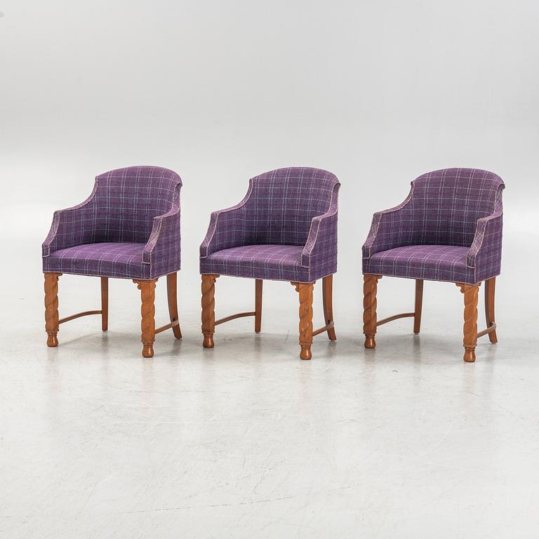 An eight-piece furniture suite, first half of the 20th Century.