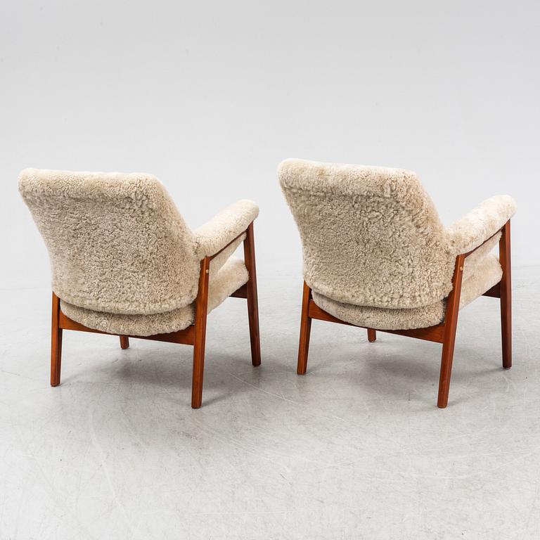 A pair of 1950s/60s easy chairs from Gärsnäs.