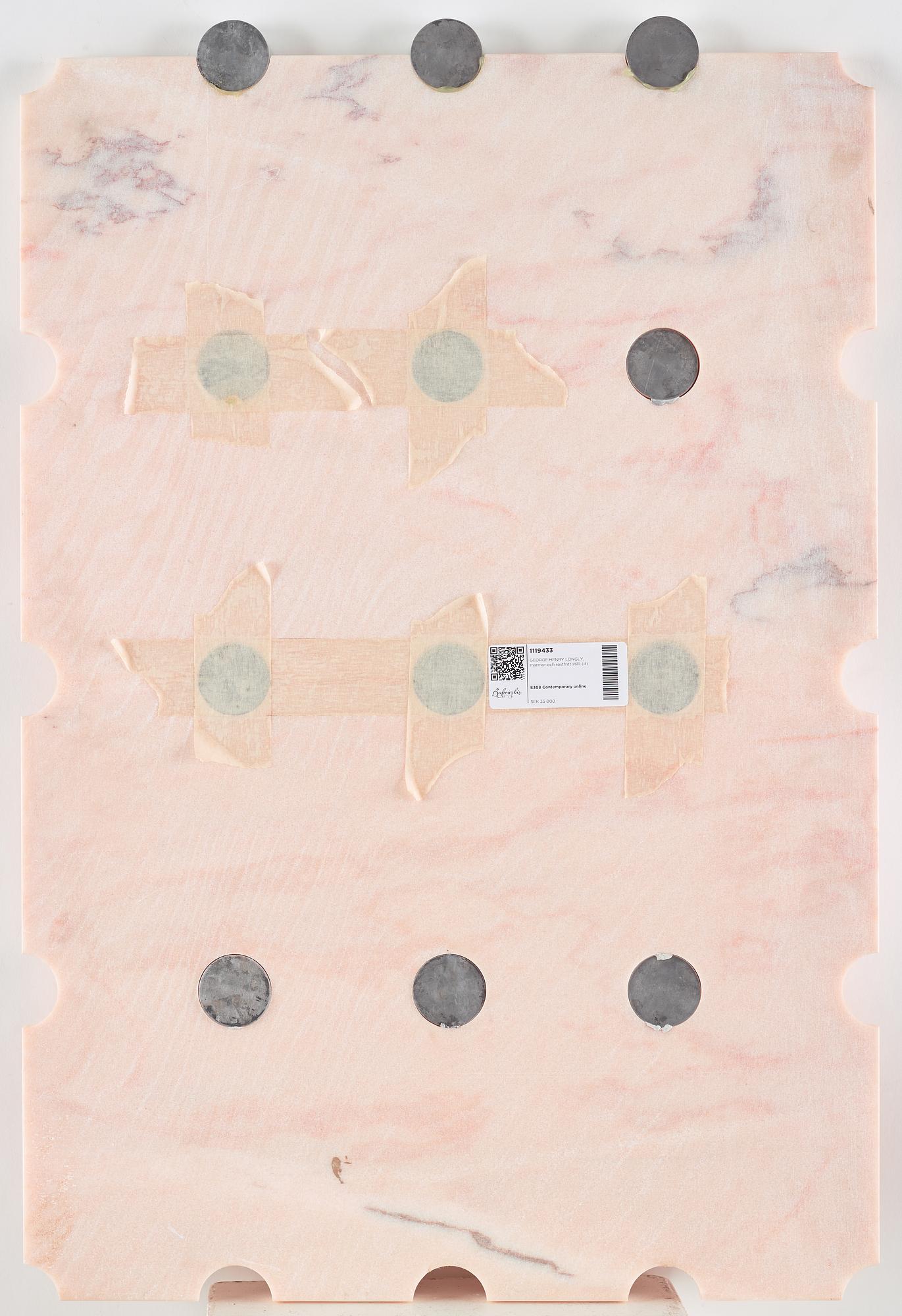 GEORGE HENRY LONGLY, marble and stainless steel.