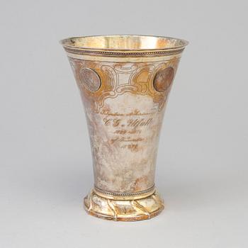 A silver beaker by Henrik Frodell Stockholm 1787.