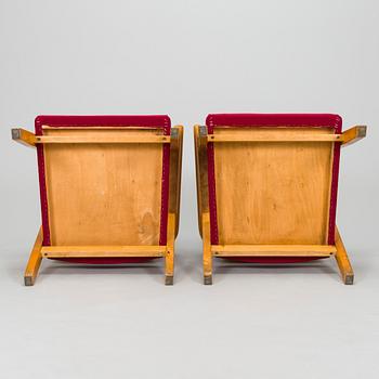 Paul Bernoulli, a pair of 1940's armchairs '1171' for O.Y. Huonekalu- ja Rakennustyötehdas A.B.