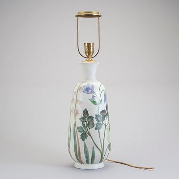 BORDSLAMPA, stengods, signerad, Carl Harry Stålhane. Rörstrand.