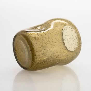 Runar Engblom, a 1940s/50s  glass vase, signed Runar Engblom Riihimäen Lasi Oy.