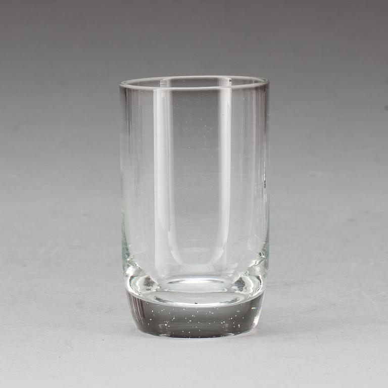 SCHATULL, med 6 glas. 1900-tal.