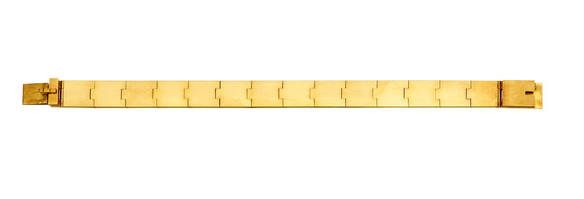 WIWEN NILSSON, armband, Lund 1972, 18k.