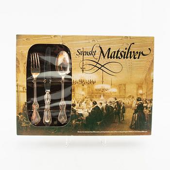 Cutlery 36 pcs "Olga" GAB/Gense silverplate, second half of the 20th century.