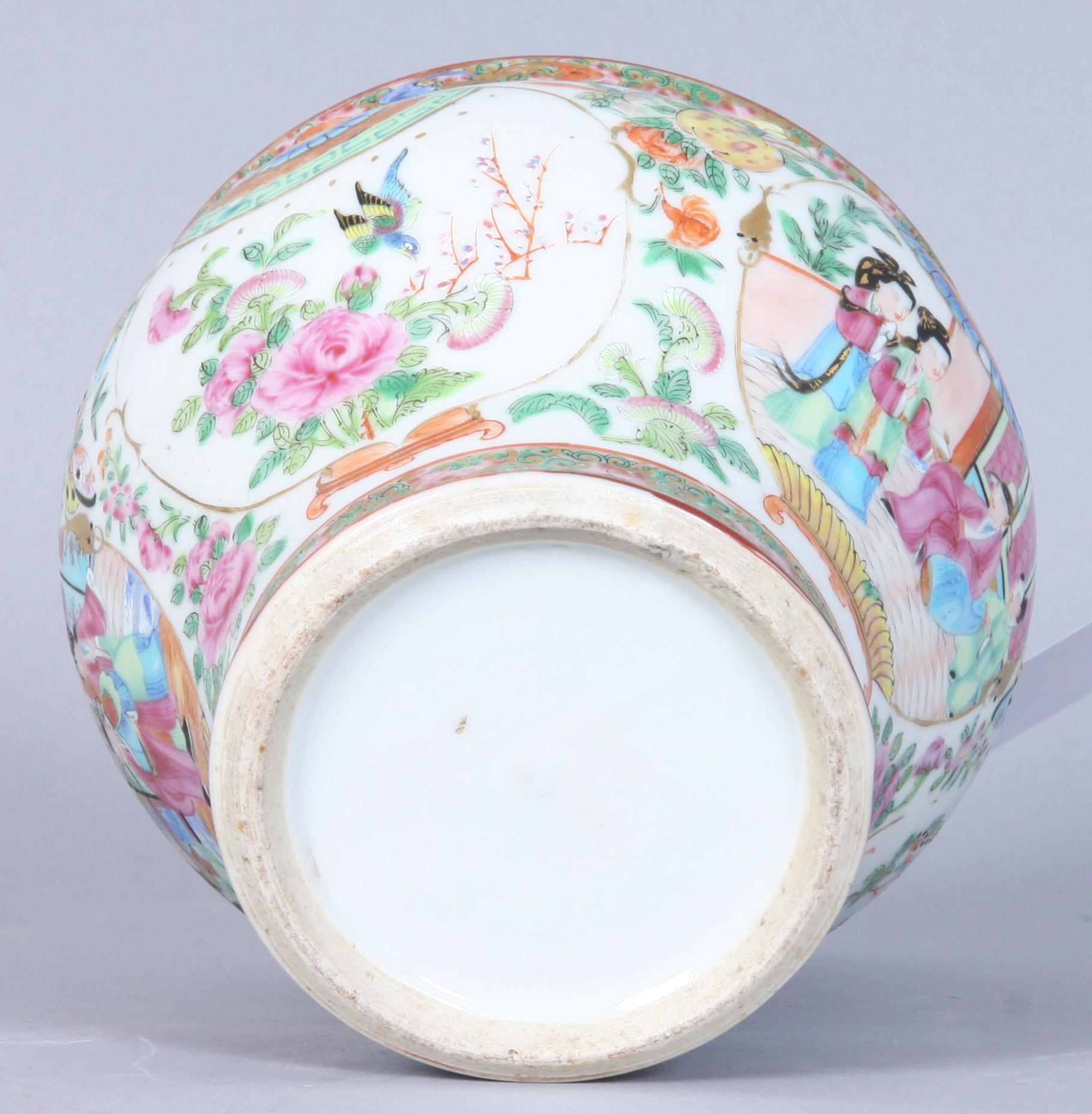 SKÅL, porslin, Kanton, Kina, 1800/1900-tal.