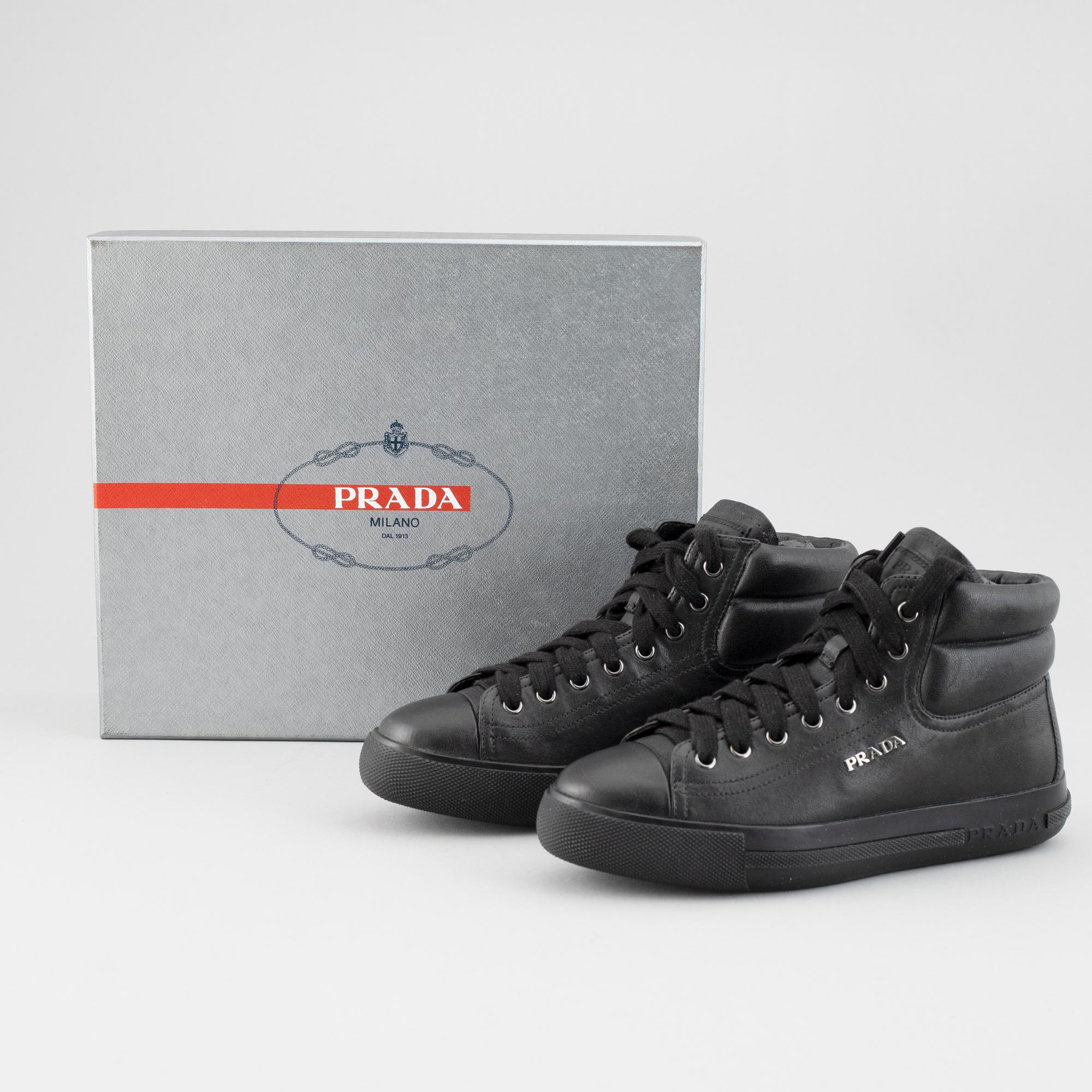 PRADA, sneakers, två par, storlek 35,5.