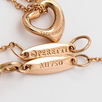Tiffany & Co, Elsa Peretti, kaulakoru, "Open Heart", 18K ruusukultaa.