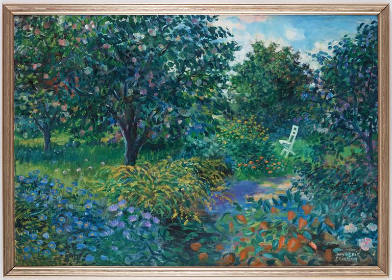 Hans-Erik Eriksson, Prunkande trädgård.