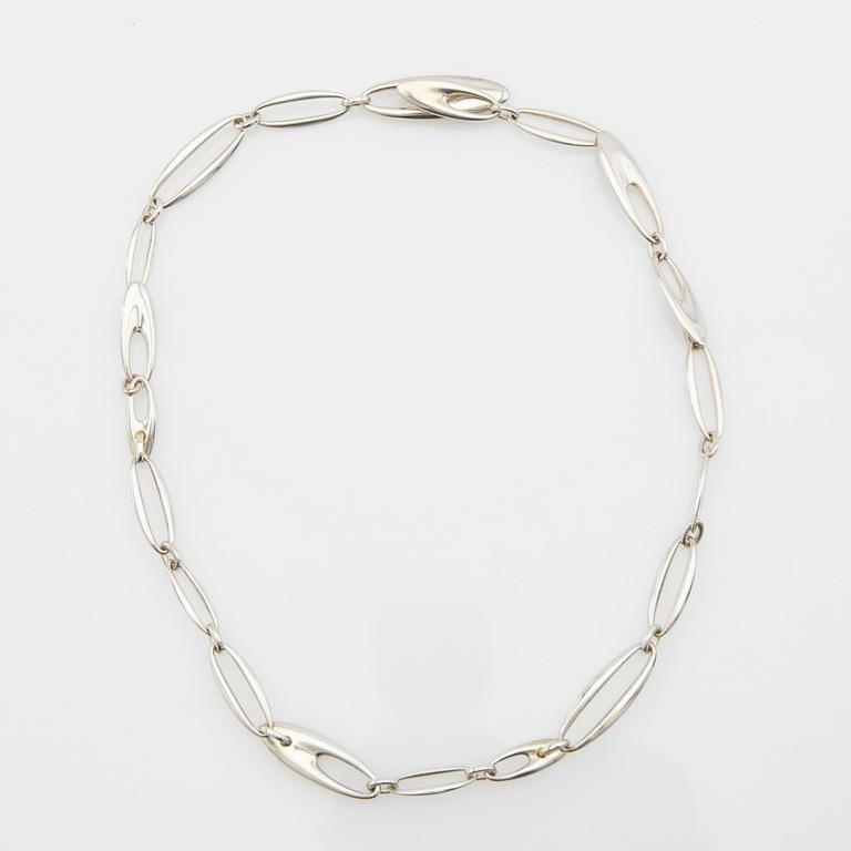Regitze Overgaard, Necklace, silver, "Zephyr", for Georg Jensen, Denmark.