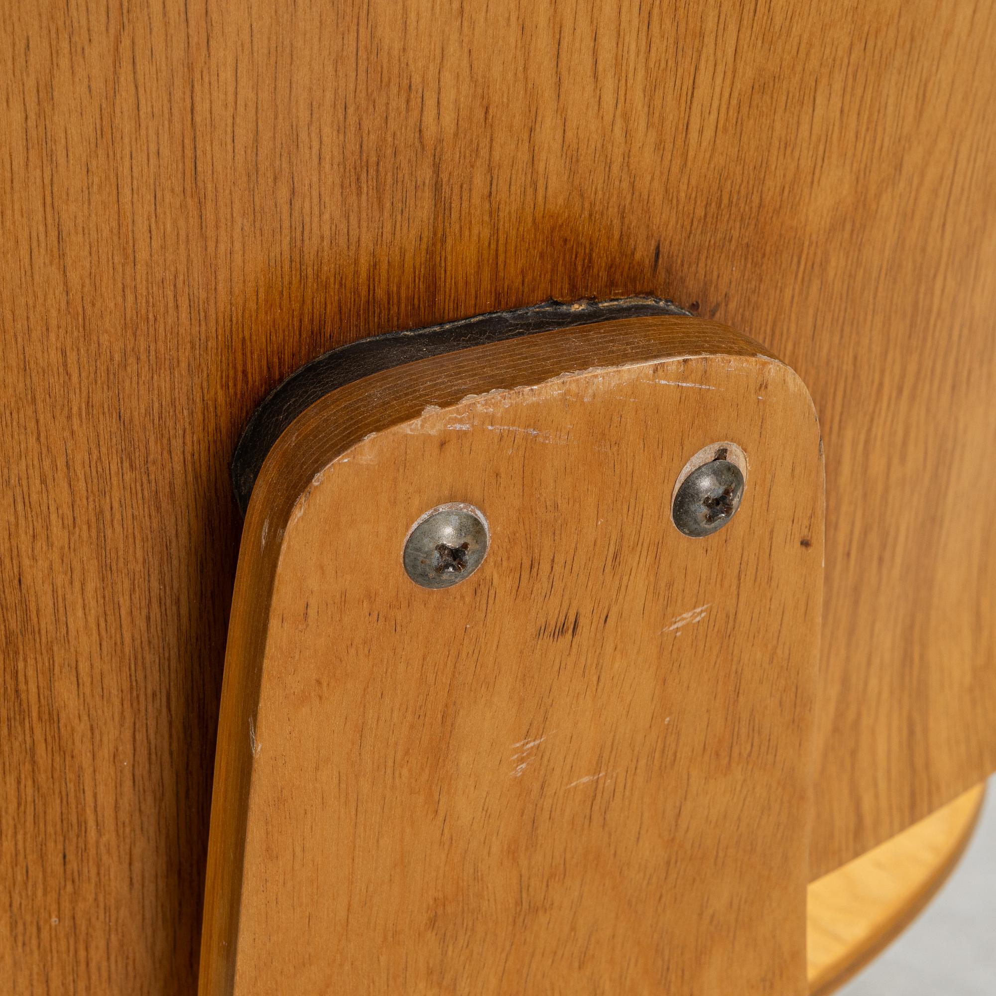 Charles and Ray Eames, a 'DCW' chair, likely for Herman Miller USA, 1950s.