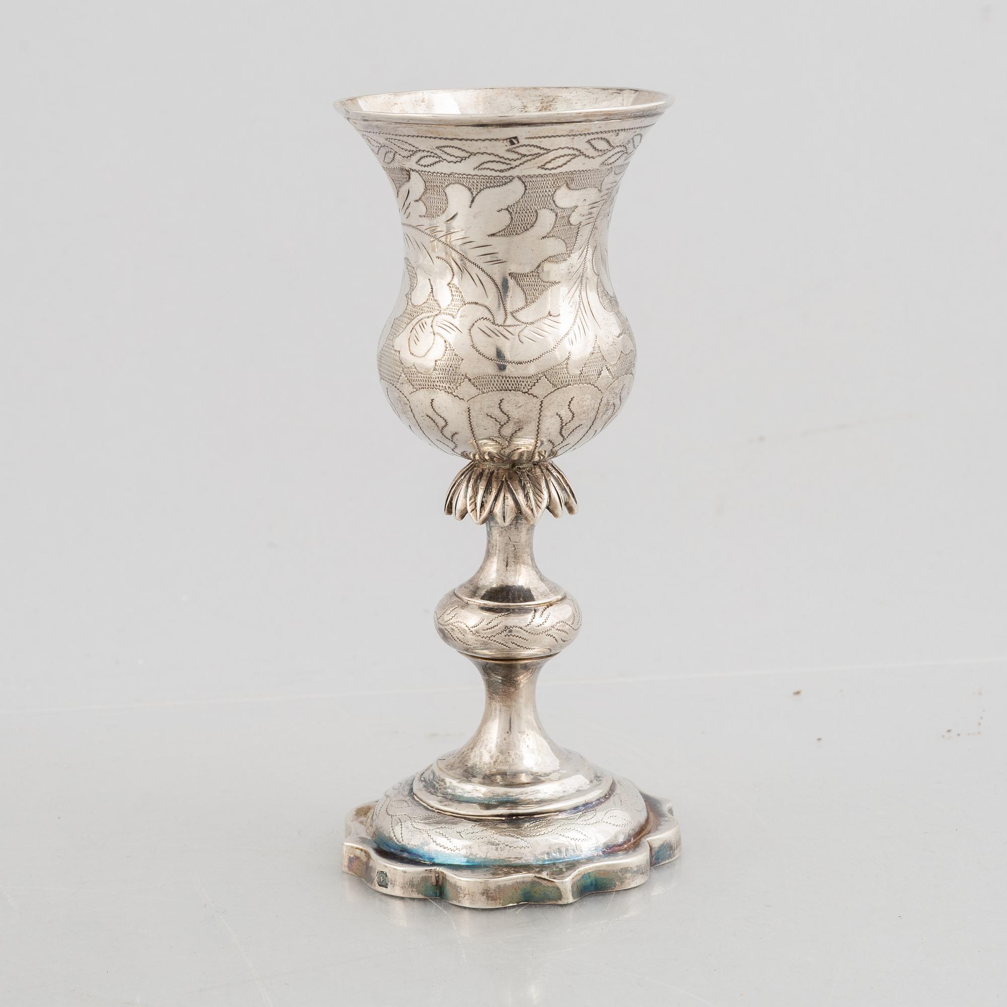 A silver chalice, Vilnius 1860.