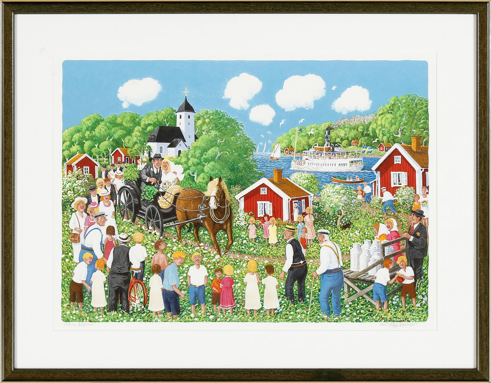 BERT HÅGE HÄVERÖ, färglitografi, signerad och numrerad 151/375.