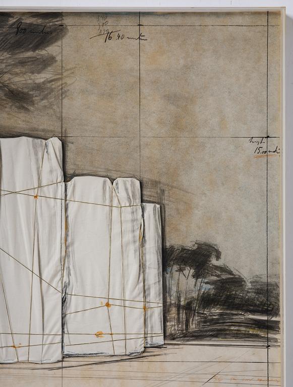 Christo Vladimirov Javacheff, "The Wall / Project for a Wrapped Roman Wall".