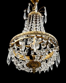 LJUSKRONA, empirestil, 1900-talets andra hälft. Höjd ca 45 cm.