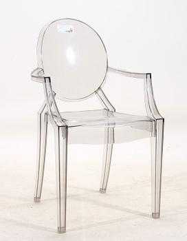 KARMSTOL, plast, "Louis Ghost", Philippe Starck för Kartell.