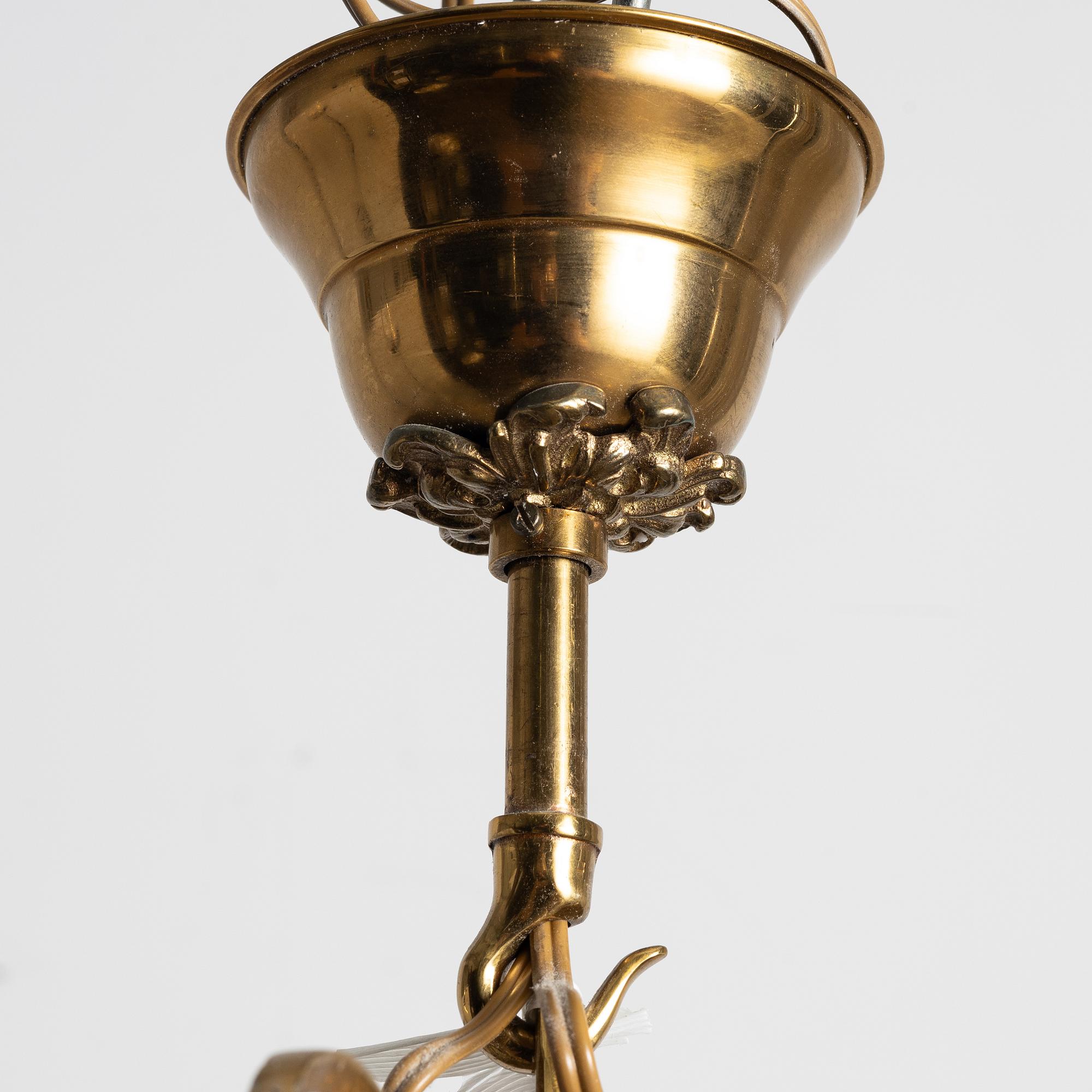 Chandelier, mid-20th century.