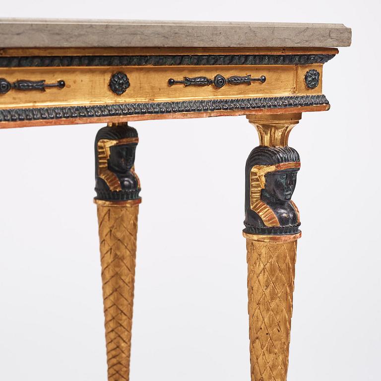 Konsolbord, Stockholmsarbete, Jonas Frisks art, omkring år 1800, Sengustavianskt.