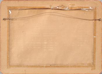 OKÄND KONSTNÄR, 2 st, olja på pannå, omkring 1900-talets mitt.