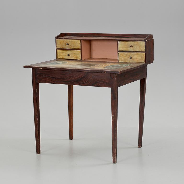 SKRIVBORD, allmoge, Rensjö, Hälsingland, 1800-talets andra hälft.