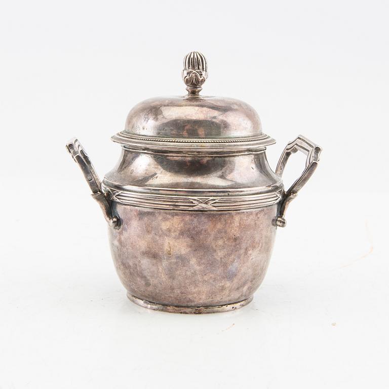 Urn with lid, silver, France, circa 1900.