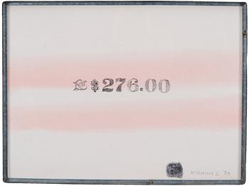 422. Edward Kienholz, "FOR $276.00".
