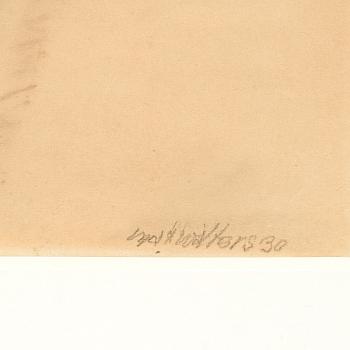 MAX WALTER SVANBERG, drawing signed and dated.