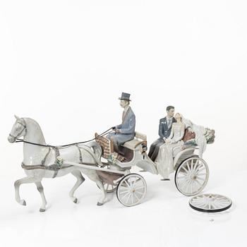 Lladró, figurine, "Bridal Carriage", Spain.