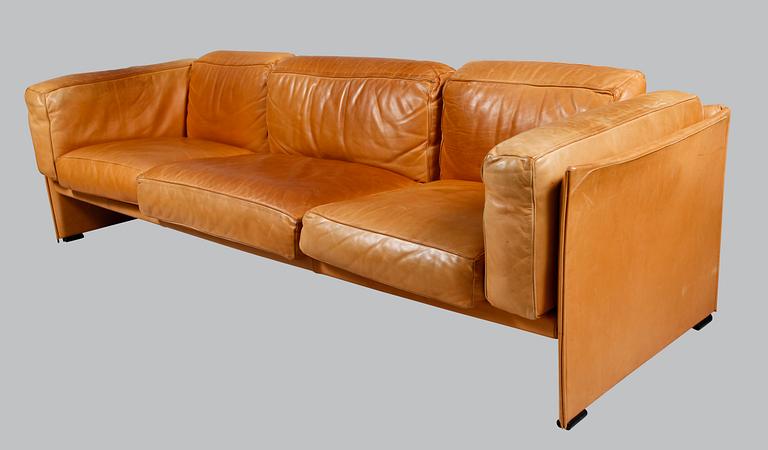 SOFFA OCH FÅTÖLJ, 2 del, "Duc", Mario Bellini, Cassina, Italien.