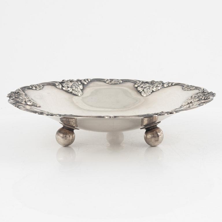 Skål, rokokostil, silver, Kultakeskus, Tavastehus , Finland, 1948.