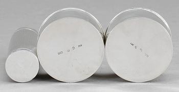 DOSOR (3), silver, Sverige, två st 1942, total vikt ca 200 gr.
