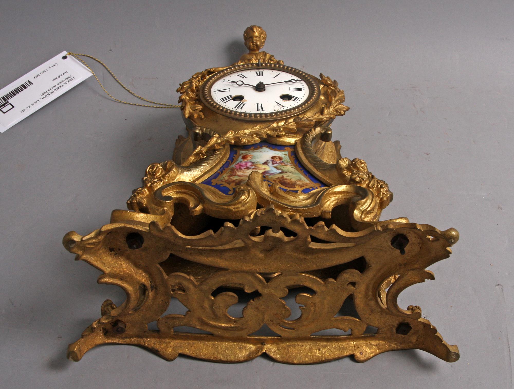 BORDPENDYL, Louis XV-stil, 1800-talets andra hälft.