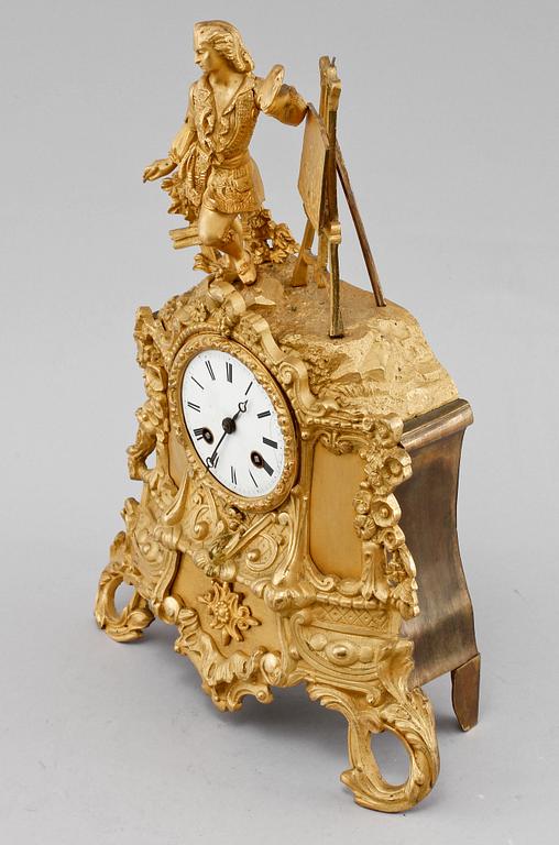BORDSPENDYL, senempire/nyrokoko, Frankrike, 1800-talets andra hälft.