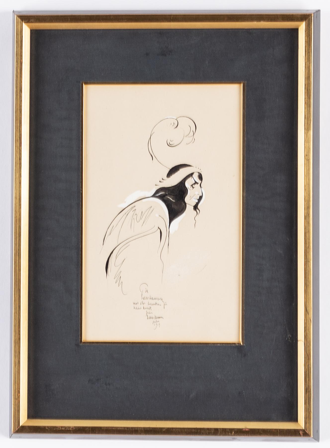Einar Nerman, ink, signed.