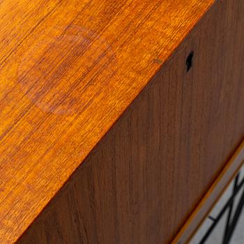 A Swedish teak veneered 'Bang' secretaire, circa 1960s, from Ikea.