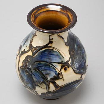 A ceramic vase by Herman Kähler, unclearly signed and marked "Danmark", 20th century.
