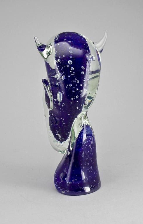 SKULPTUR, glas, Alfredo Rossi, Murano, 1900-talets andra hälft.