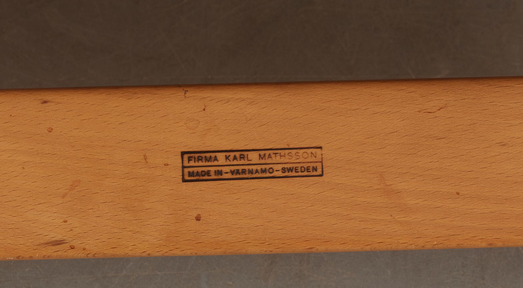 ARBETSSTOL, Bruno Mathsson, Firma Karl Mathsson, Värnamo.