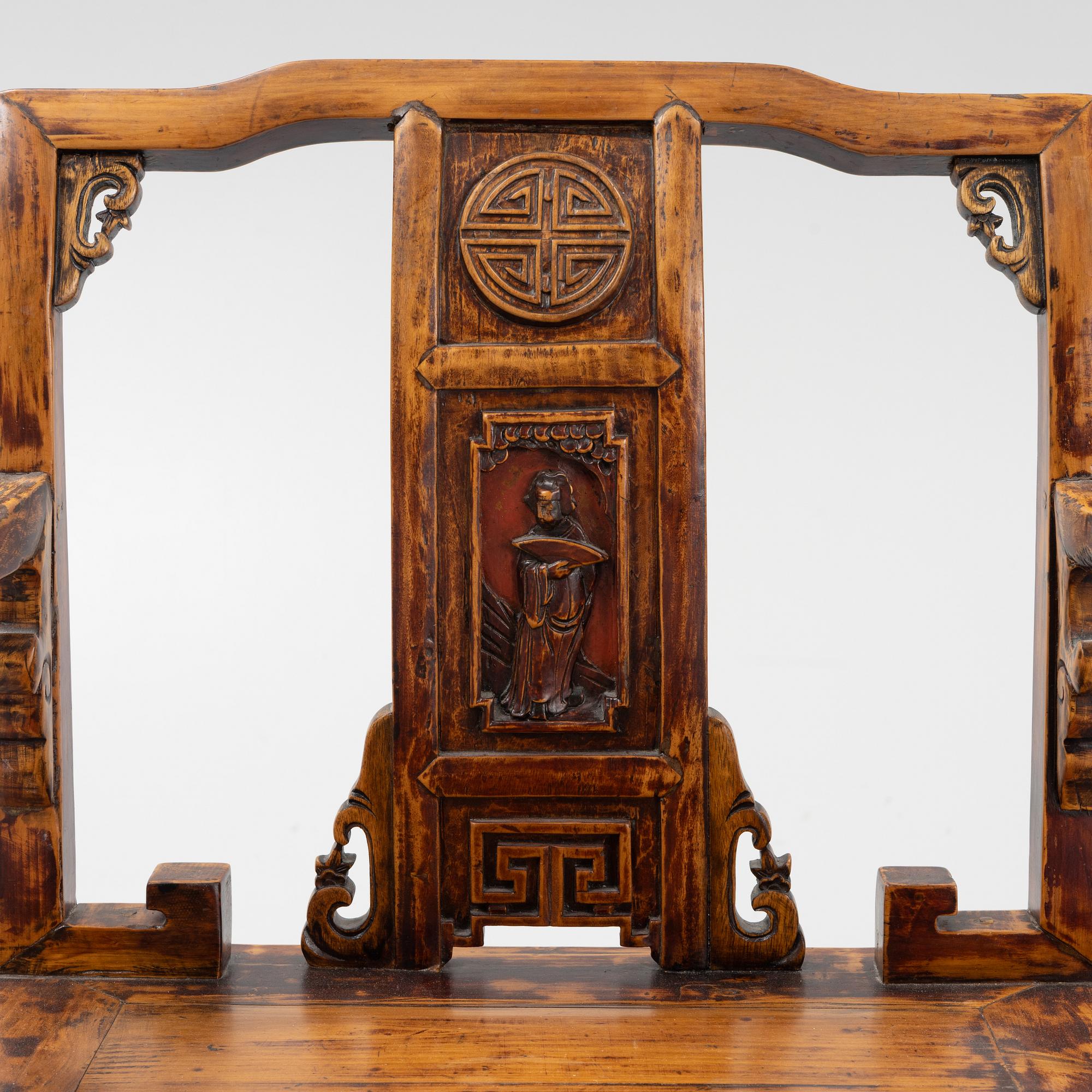 A Chinese chair, around the year 1900.