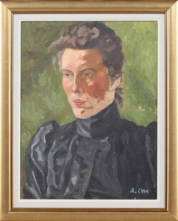 AGNES CLEVE, olja på duk, signerad.